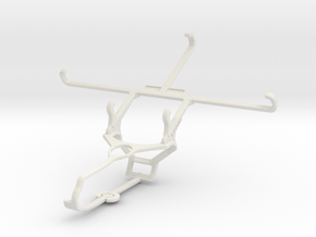 Controller mount for Steam & verykool s6005 Cyprus in White Natural Versatile Plastic