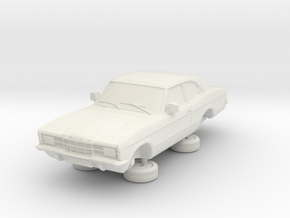 1-76 Ford Cortina Mk3 2 Door Standard Square Hl in White Natural Versatile Plastic