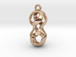 Twisted Earring in 14k Rose Gold Plated Brass