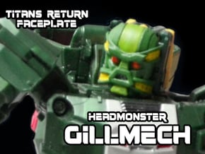 Headmonster Gillmech Face (Titans Return) in Tan Fine Detail Plastic
