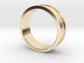 Dragon Scale Band in 14k Gold Plated Brass: 7.25 / 54.625