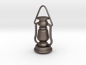 1/6 Lantern miniature/pendant in Polished Bronzed Silver Steel