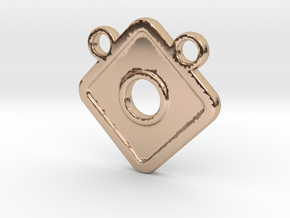 DC-CH in 14k Rose Gold Plated Brass