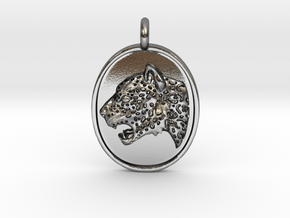 Jaguar Pendant in Polished Silver