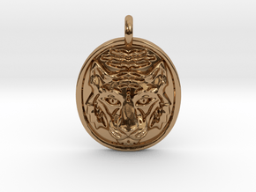 Tiger Pendant in Polished Brass