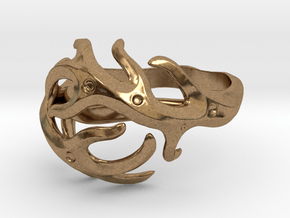 Antlers ring in Natural Brass