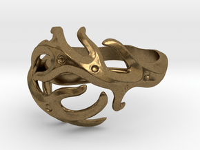 Antlers ring in Natural Bronze