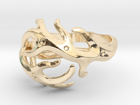 Antlers ring in 14K Yellow Gold