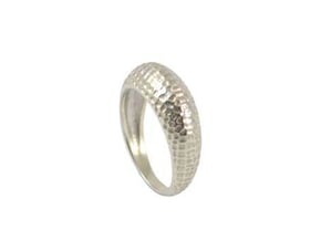 Skin ring in Polished Silver: Medium