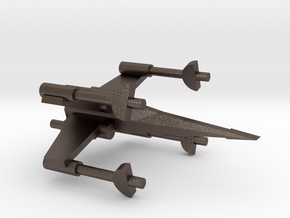 T-65 X-Wing in Polished Bronzed Silver Steel