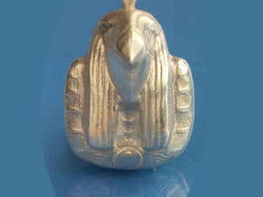 Ra Pendant, larger in Natural Silver