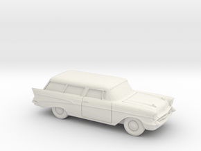 1/87 1957 Chevrolet  Nomad in White Natural Versatile Plastic