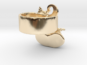 Fairytale Pumpkin Ring in 14k Gold Plated Brass: 5 / 49