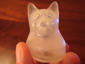 Cat Gasp (5 cm/2 inch) in Tan Fine Detail Plastic