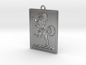 Pendant Lion in Natural Silver