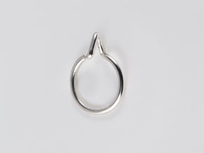 Summit Ring S.02 US size 3,  d=14mm in Polished Silver: 3 / 44