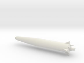 1/200 Scale Thor Missile (Hollow) in White Natural Versatile Plastic