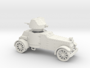 White Armoured Car (15mm) in White Natural Versatile Plastic