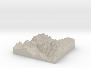 Model of Parco naturale Tre Cime in Natural Sandstone