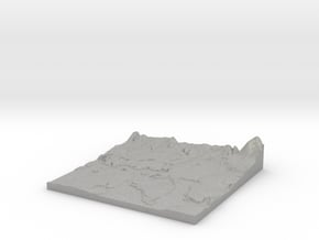 Relief Map of Havant, Hayling and Emsworth area. in Aluminum