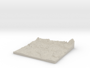Relief Map of Havant, Hayling and Emsworth area. in Natural Sandstone