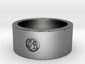 HGTG v9 x2  Ring Size 9 in Polished Silver