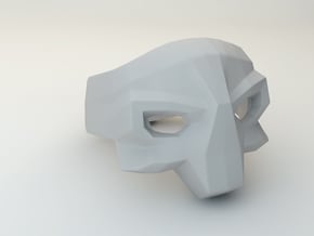 Skull ring in White Natural Versatile Plastic