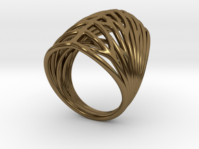 Echo.E ring in Polished Bronze