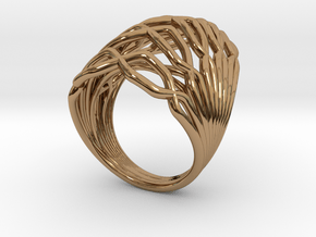 Echo.G Ring in Polished Brass