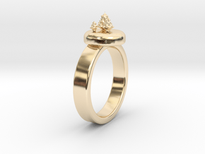 ChristmasTrees Ring Ø0.677 inch/Ø17.20 Mm in 14K Yellow Gold: 1.5 / 40.5