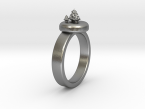 ChristmasTrees Ring Ø0.677 inch/Ø17.20 Mm in Natural Silver: 1.5 / 40.5