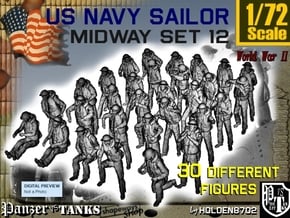 1-72 US Navy MIDWAY Set 12 in Tan Fine Detail Plastic
