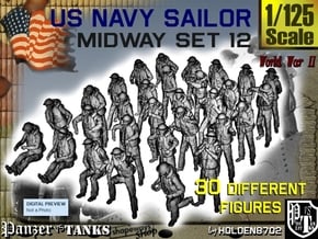 1-125 US Navy MIDWAY Set 12 in Tan Fine Detail Plastic