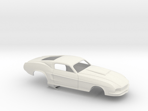 1/12 67 Pro Mod Mustang GT Stock Scoop in White Natural Versatile Plastic