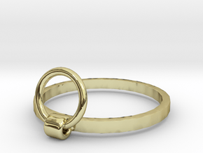 Horse Tie Ring - Sz. 8 in 18K Gold Plated