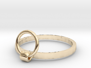 Horse Tie Ring - Sz. 8 in 14K Yellow Gold