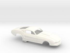 1/32 67 Pro Mod Mustang GT Stock Scoop in White Processed Versatile Plastic