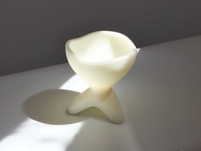 TULIP Egg Cup in White Natural Versatile Plastic