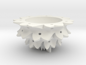 Flower Bowl in White Natural Versatile Plastic
