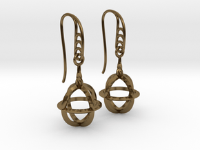 Sphere Cage (vane Hooks) in Polished Bronze (Interlocking Parts)