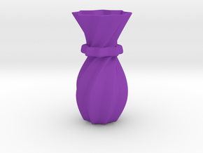 Decorative Vase in Purple Processed Versatile Plastic