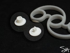 Bearing Cap for Micro Fidget Spinners - 5mm ID in White Natural Versatile Plastic