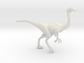 Gallimimus Pose 01 1/40th scale - DeCoster in White Natural Versatile Plastic: 1:40