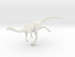 Gallimimus Pose 03 1/40th scale - DeCoster in White Natural Versatile Plastic: 1:40