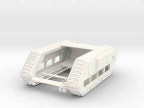 28mm Zerber tank chassis - downloadable in White Processed Versatile Plastic