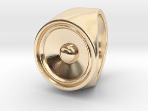 Screaming Sister - Signet Ring  in 14k Gold Plated Brass: 2.25 / 42.125