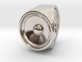 Screaming Sister - Signet Ring  in Rhodium Plated Brass: 2.25 / 42.125