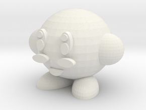 Kirby in White Natural Versatile Plastic