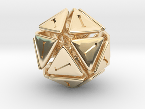 The D20 of Fail in 14k Gold Plated Brass