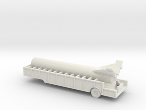 1/110 Scale Redstone Trailer With Boster in White Natural Versatile Plastic